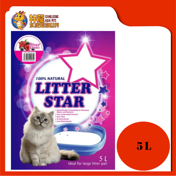 LITTER STAR CRYSTAL CAT LITTER MIXED FRUITS 5L