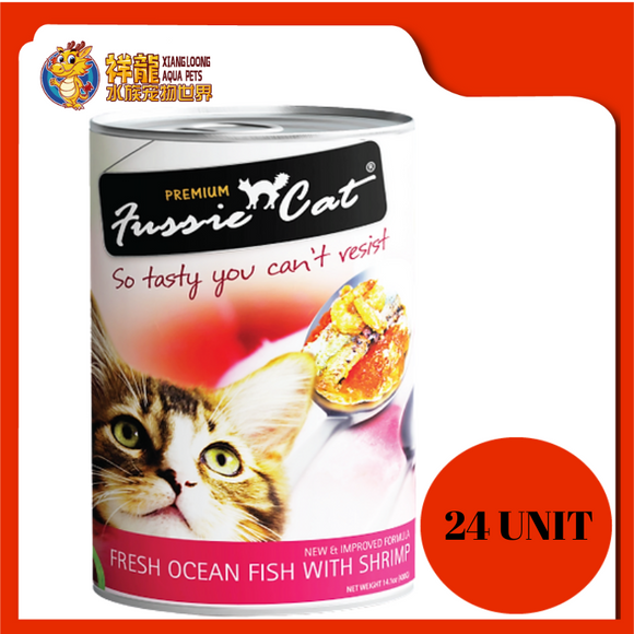 FUSSIE CAT FRESH OCEAN FISH WITH SHRIMP 400G (RM4.85 X 24 UNIT)