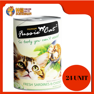 FUSSIE CAT FRESH SARDINE & CHICKEN 400G (RM4.85 X 24 UNIT)