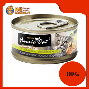 FUSSIE CAT PREMIUM TUNA WITH MUSSEL 80G