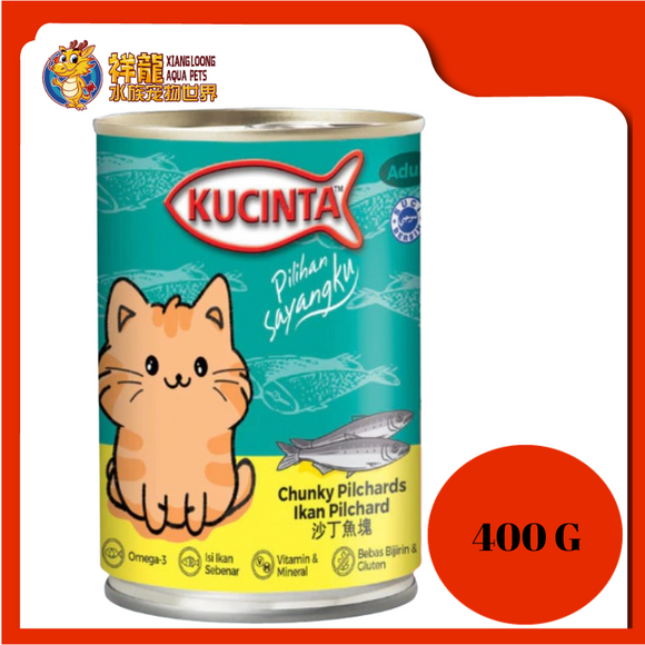 KU CINTA CHUNKY PILCHARDS 400G