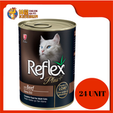 REFLEX PLUS BEEF CHUNK IN LOAF PATE 400G X 24 UNIT