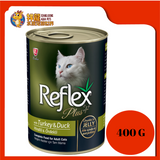 REFLEX PLUS CAT TURKEY & DUCK 400G X 24 UNIT