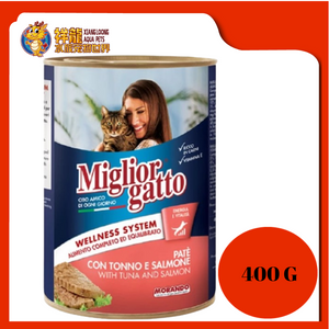 MIGLIORGATTO PATE TUNA & SALMON 400G