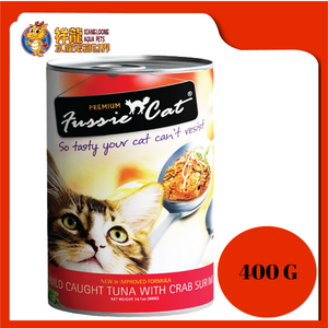 FUSSIE CAT TUNA WITH CRAB SURIMI 400G