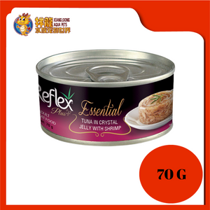 REFLEX PLUS TUNA CRYSTAL JELLY WITH SHRIMP 70G