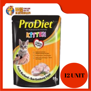 PRODIET POUCH KITTEN MACKEREL 85G x 12UNIT