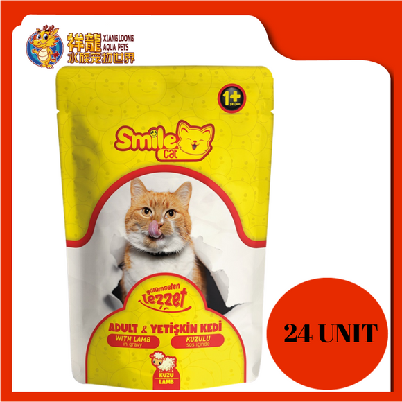 SMILE ADULT WITH LAMB 100G X 24UNIT