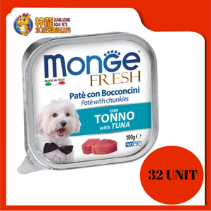 MONGE TRAY FRESH TUNA 100G X 32UNIT