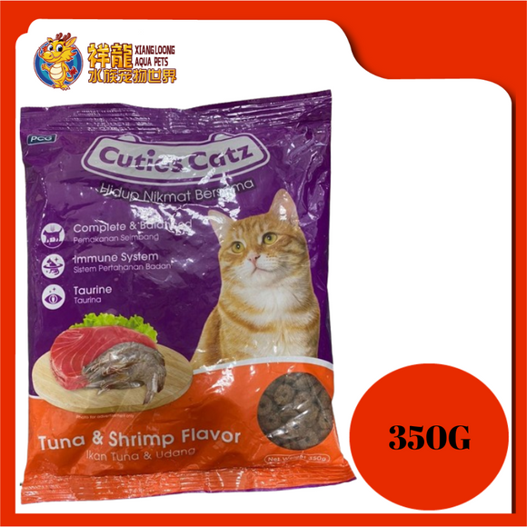 CUTIES CATZ TUNA & SHRIMP 350G