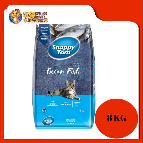 SNAPPY TOM CAT FOOD OCEAN FISH 8KG