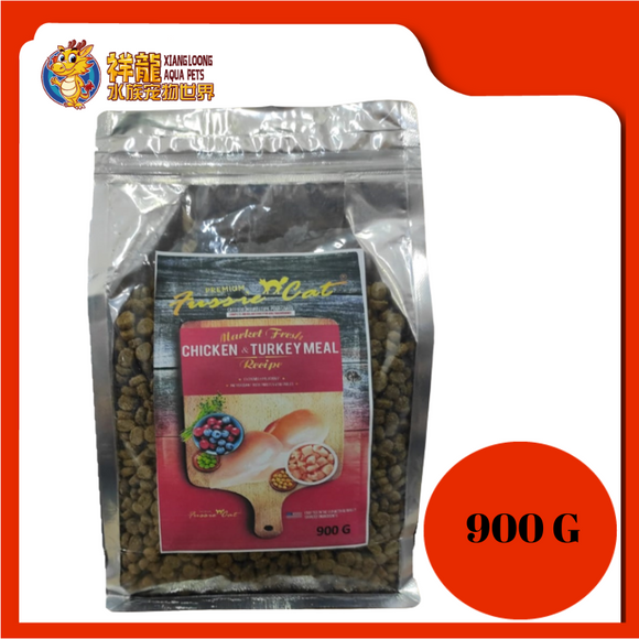 FUSSIE CAT FRESH CHICKEN & TURKEY 900G REPACK
