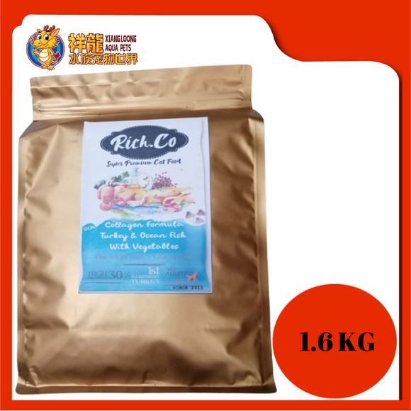 RICH.CO TURKEY, OCEAN FISH & VEGETABLES 1.6KG REPACK