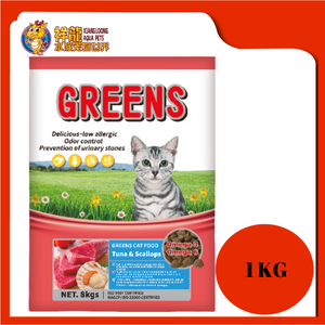 GREENS TUNA & SCALLOP 1KG REPACK