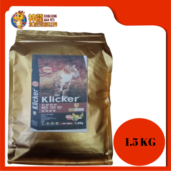 KLICKER ADULT CAT SALMON 1.5KG REPACK