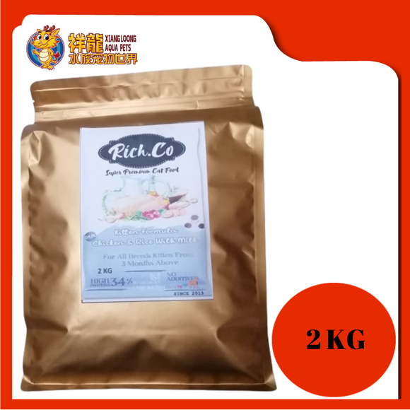 RICH CO KITTEN CHICKEN & RICE 2KG REPACK
