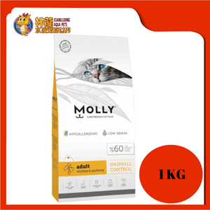 MOLLY ADULT HAIRBALL CHICKEN & ANCHOVY 1KG REPACK