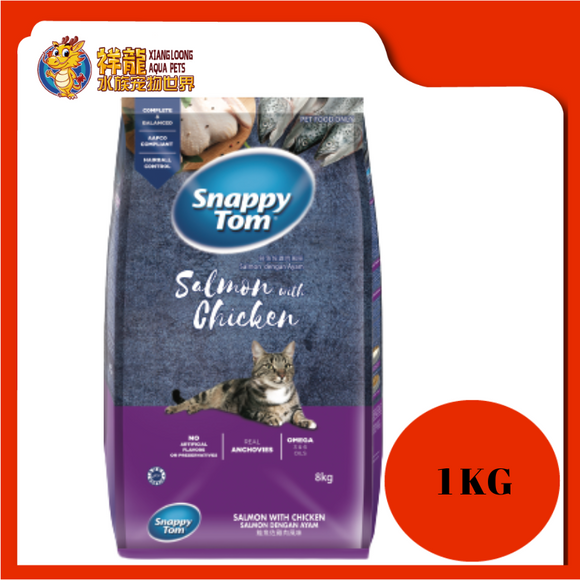 SNAPPY TOM SALMON & CHICKEN 1KG REPACK