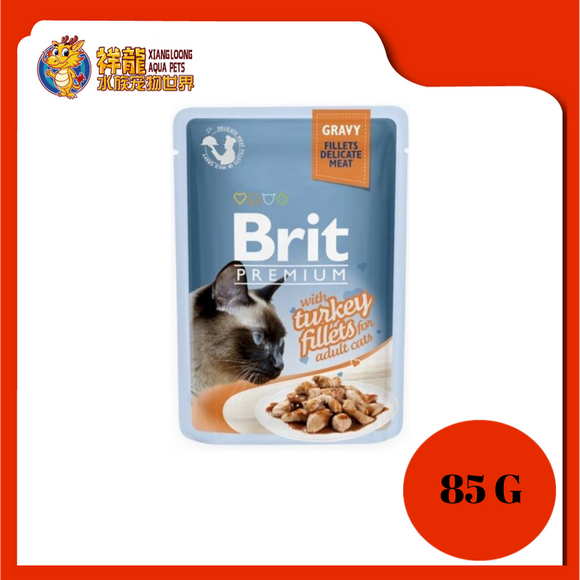 BRIT PREMIUM POUCH GRAVY TURKEY 85G