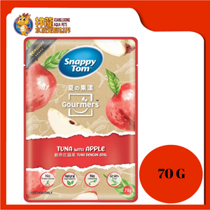 SNAPPY TOM GOURMERS TUNA WITH APPLE 70G