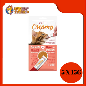 CATIT CREAMY LICKABLE TREAT 5X15G (SALMON)