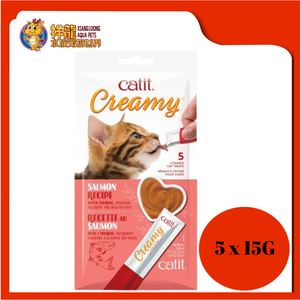 CATIT CREAMY LICKABLE TREAT 5X15G (SALMON)