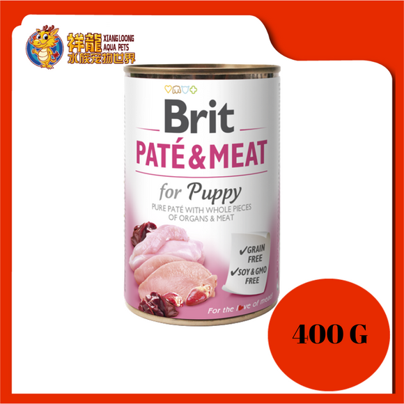 BRIT PATE & MEAT PUPPY CHICKEN & TURKEY 400G