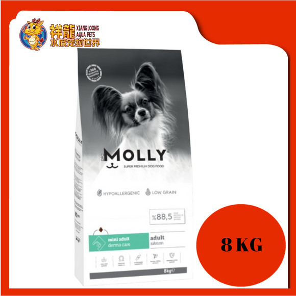 MOLLY MINI ADULT DERMA SALMON 8KG