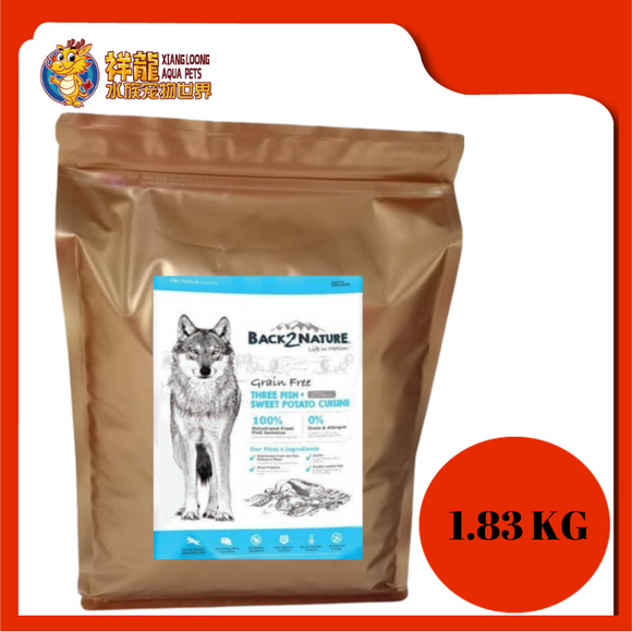 BACK2NATURE GRAIN FREE THREE FISH 1.83KG REPACK