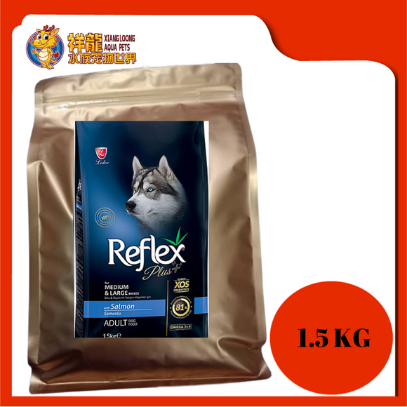 REFLEX PLUS MEDIUM/LARGE ADULT SALMON 1.5KG REPACK