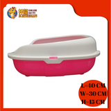 LITTER BOX WITH SKIRTING 40CM x 30CM x 14CM [CAT TOILET]