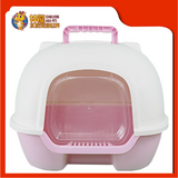 OPEN-BACK CAT HOODED PAN {CP6006/C-023} [CAT TOILET]