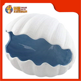 CERAMIC BOWL SEA SHELL 15CMX11CMX12CM