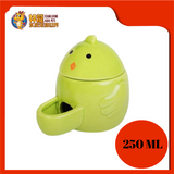 CERAMIC CHICKEN FOOD FEEDER 250ML 9X8CM