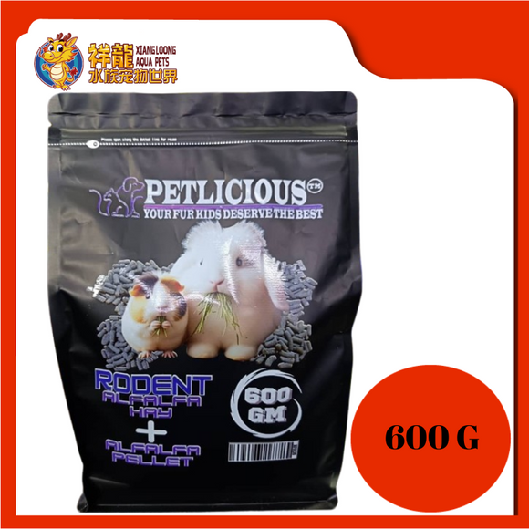 PETLICIOUS RODENT ALFALFA + PELLET 600G
