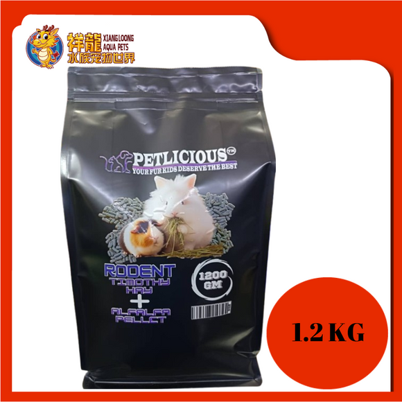 PETLICIOUS RODENT TIMOTHY + PELLET 1.2KG