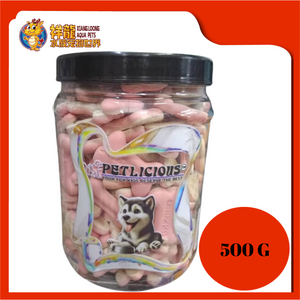 PETLICIOUS BISCUIT STRAWBERRY+MILK [BC26B] 500G