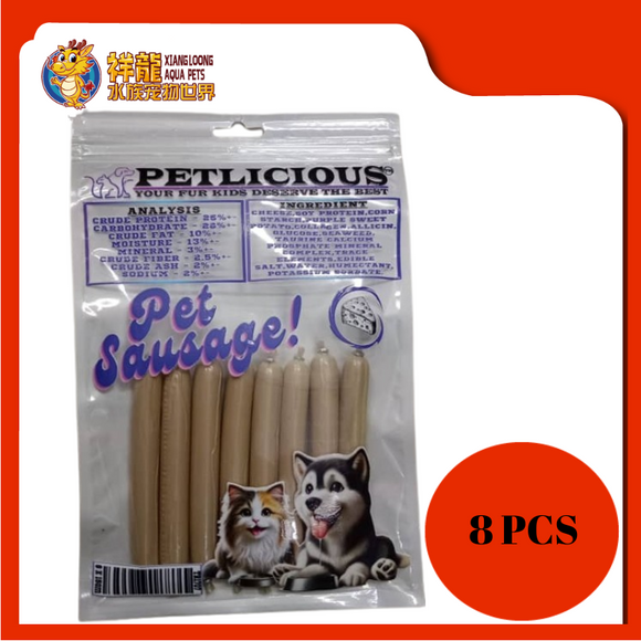 PETLICIOUS DOG TREAT SAUSAGE CHEESE [10PCS]