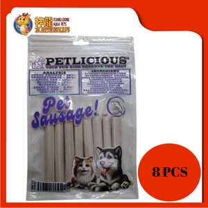 PETLICIOUS DOG TREAT SAUSAGE FISH [10PCS]