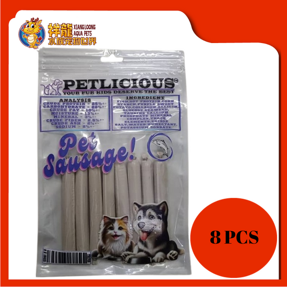 PETLICIOUS DOG TREAT SAUSAGE FISH [10PCS]