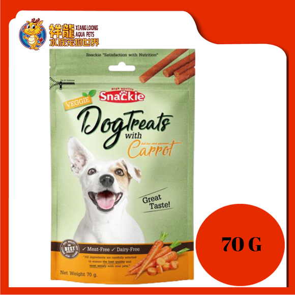 SNACKIE VEGGIE DOG TREATS WITH CARROT 70G