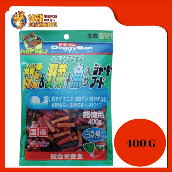 DOGGYMAN HEALTHY SASAMI/VEGE/FISH 400G [81114]