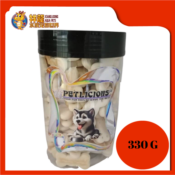 PETLICIOUS BISCUIT BONE 330G [MILK]