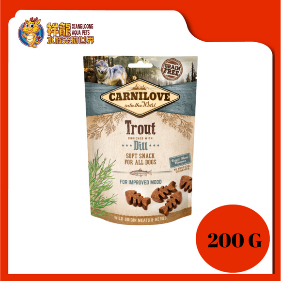 CARNILOVE SOFT SNACK TROUT & DILL 200G