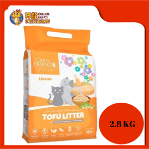 CINDY & FRIENDS TOFU LITTER LEMON 2.8KG