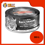 BACK2NATURE GF WILD TUNA + SARDINE IN GRAVY 80G X 24UNIT