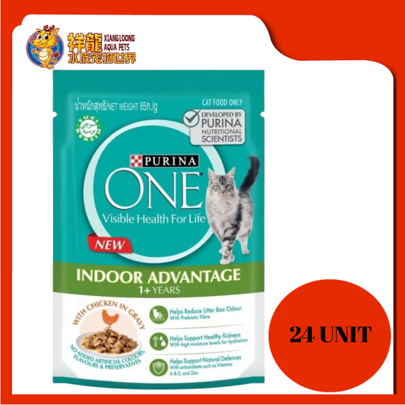 PURINA ONE ADULT INDOOR ADVANTAGE 24X85G