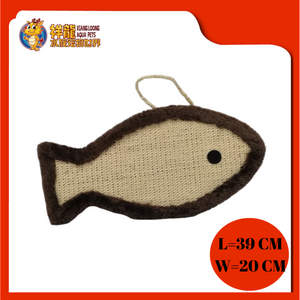 SCRATCHER BOARD FISH SHAPE 40CMX20CM