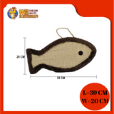 SCRATCHER BOARD FISH SHAPE 40CMX20CM