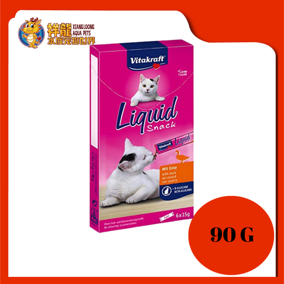 VITAKRAFT CAT LIQUID SNACK WITH DUCK 90G